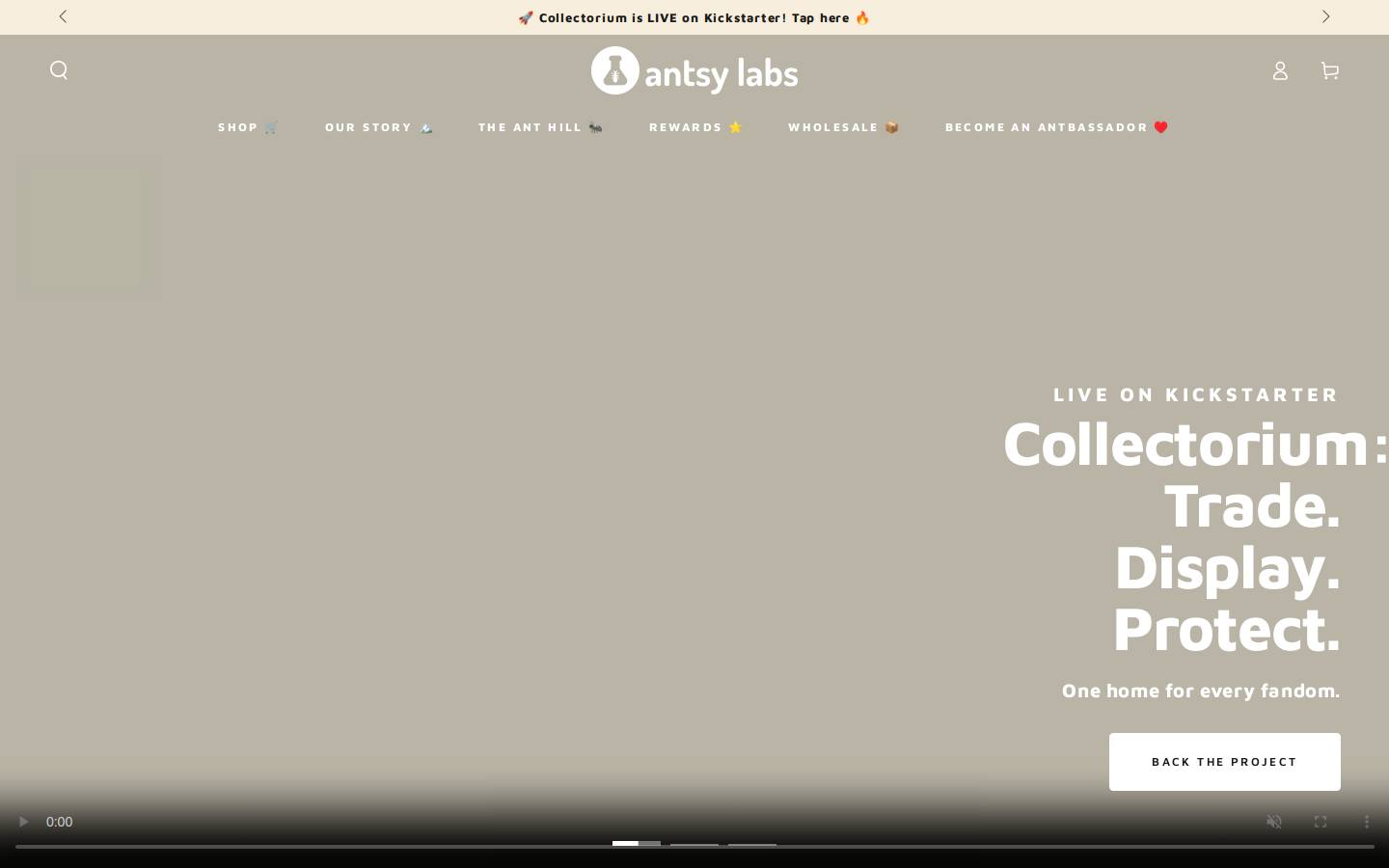 Antsy Labs homepage screenshot