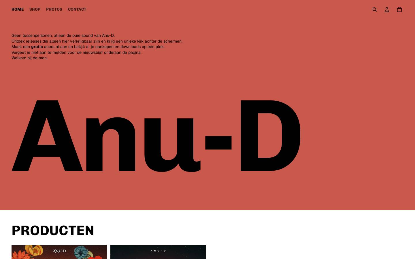 anu-d.com homepage screenshot
