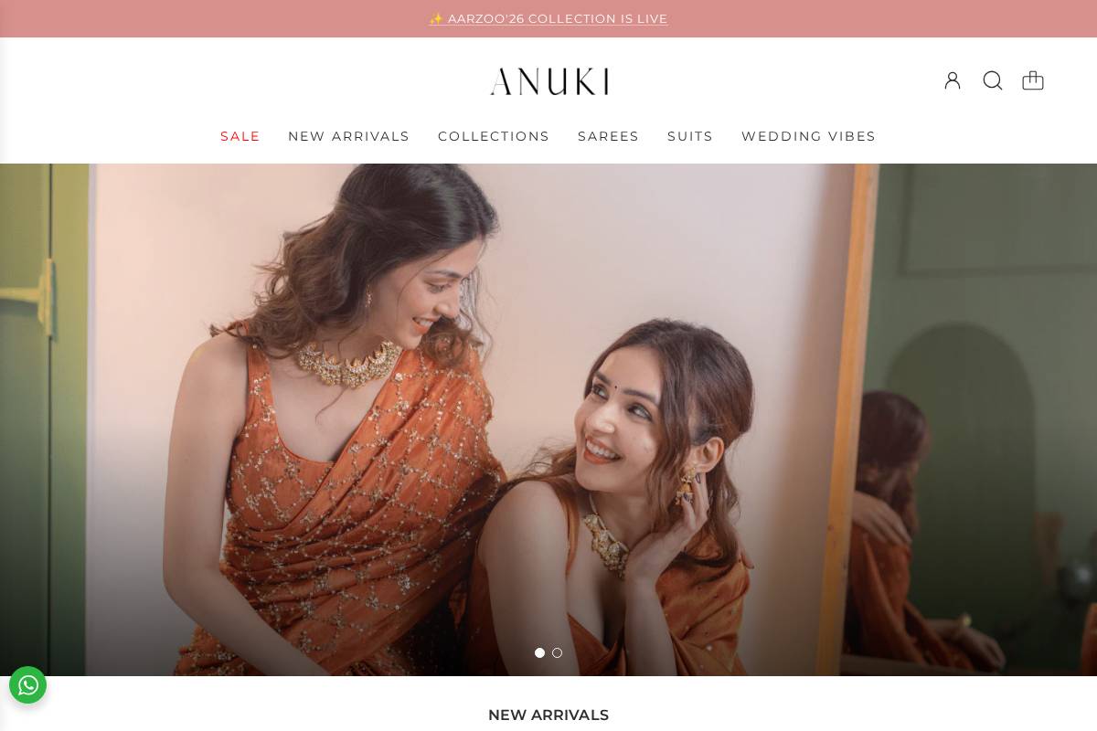 anuki.in homepage screenshot