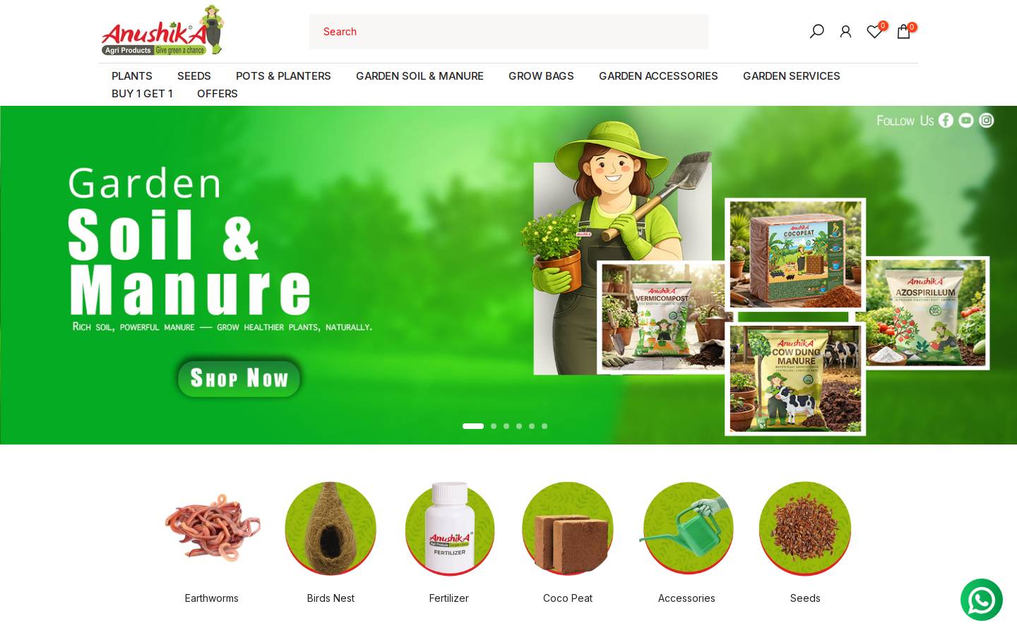 anushika.com homepage screenshot