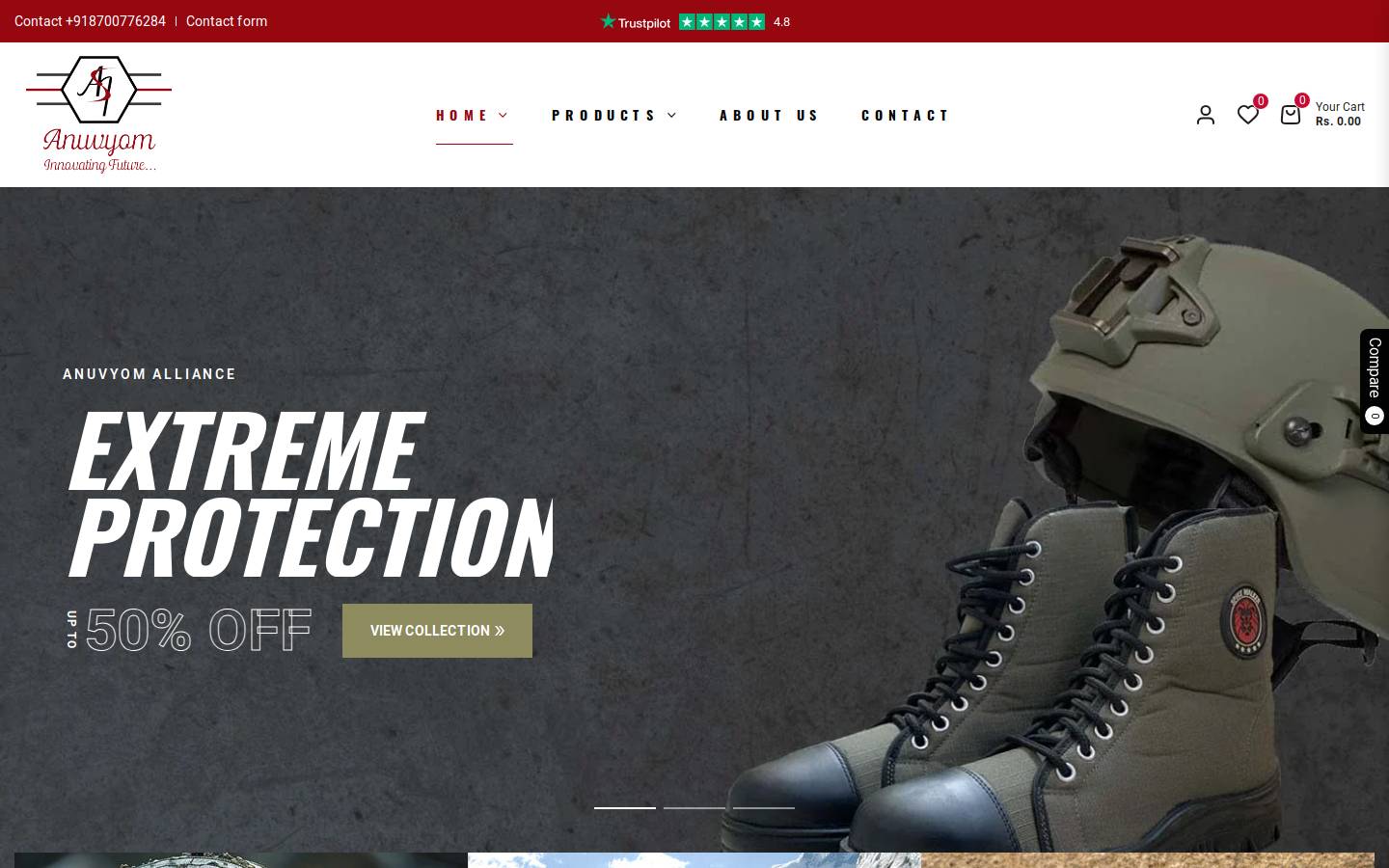 anuvyom.com homepage screenshot