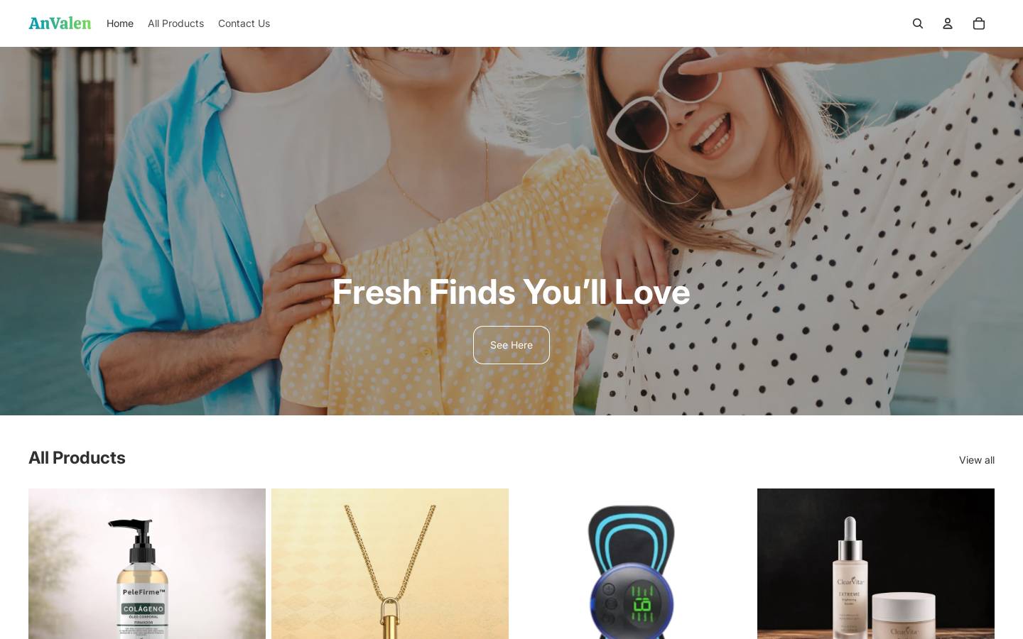 anvalen.com homepage screenshot