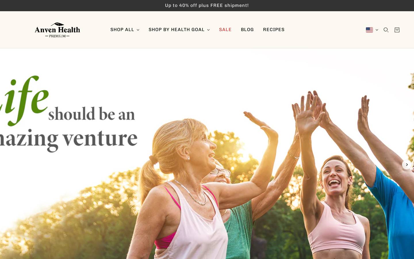 anven.com homepage screenshot