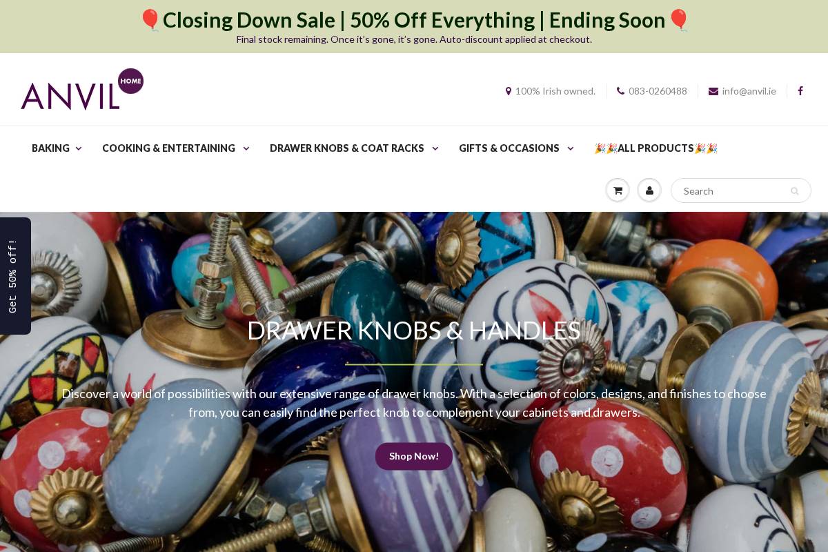 anvil.ie homepage screenshot