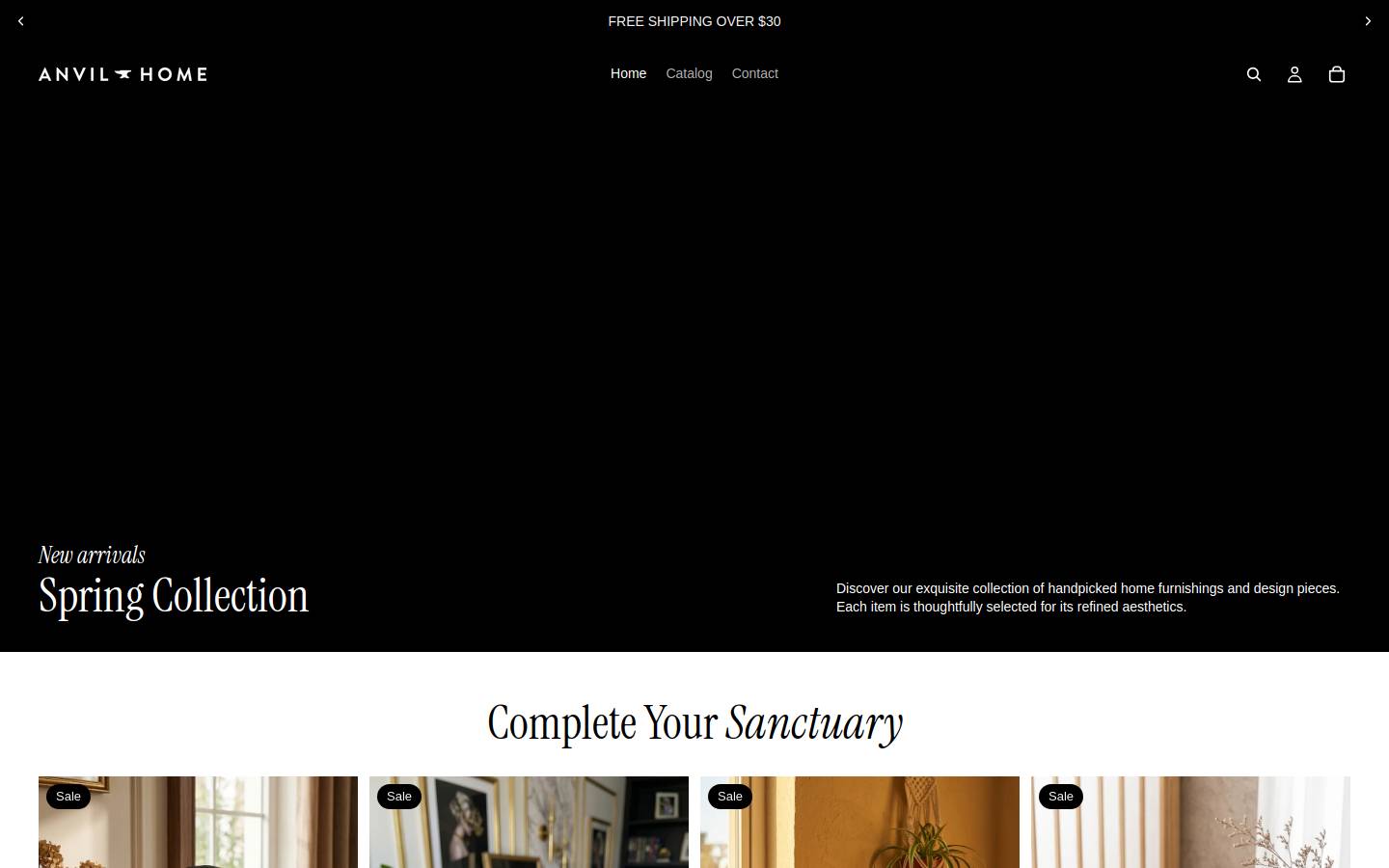anvilhome.com homepage screenshot