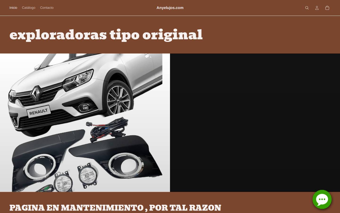 anyelujos.com homepage screenshot