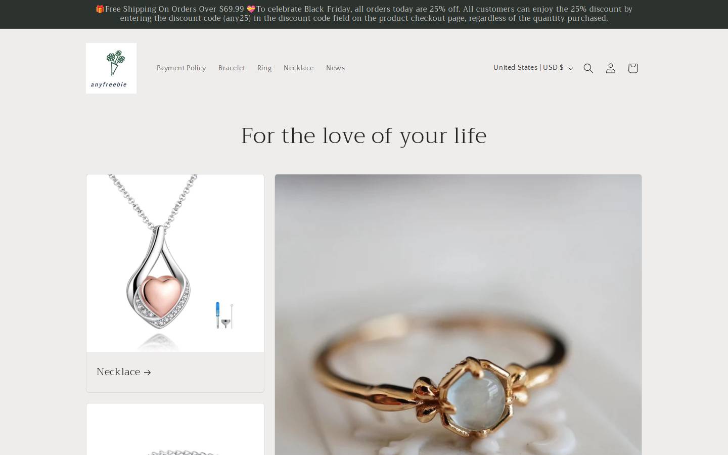 Anyfreebie homepage screenshot