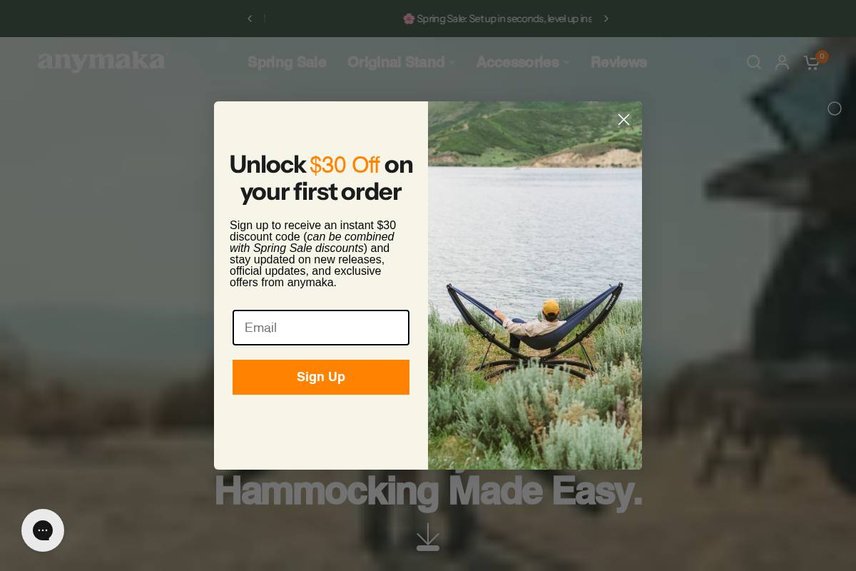 Anymaka homepage screenshot