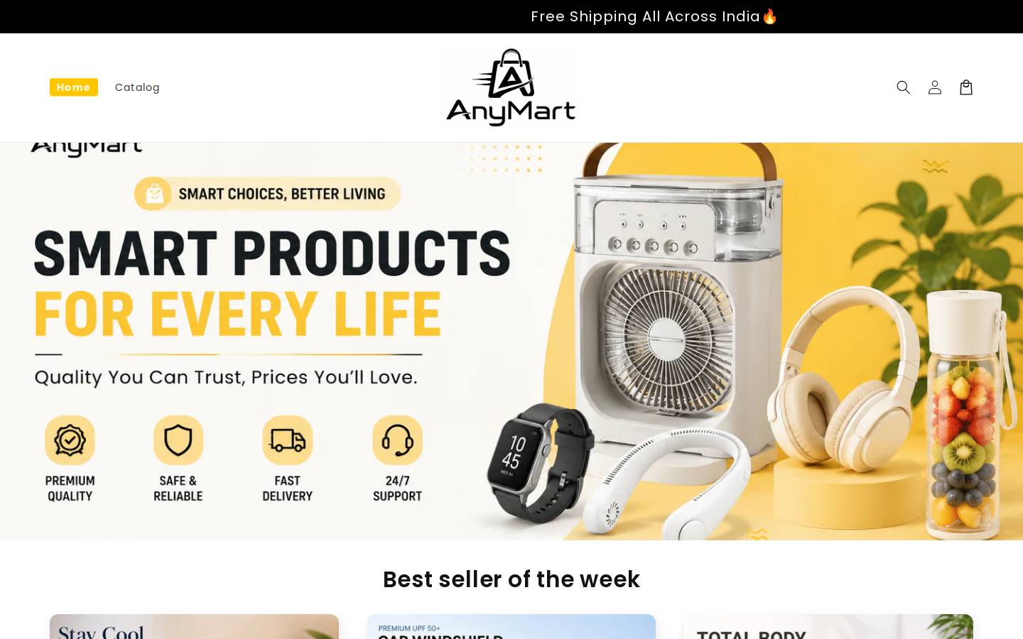 anymart.in homepage screenshot