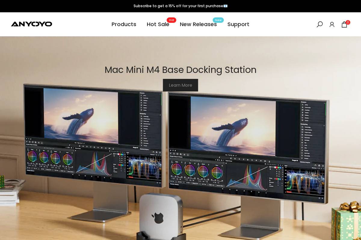 anyoyo.com homepage screenshot