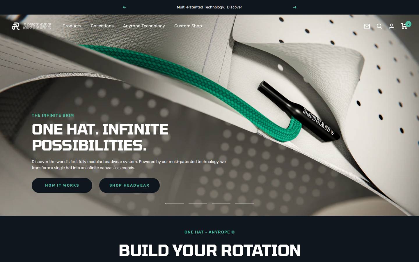 anyrope.com homepage screenshot