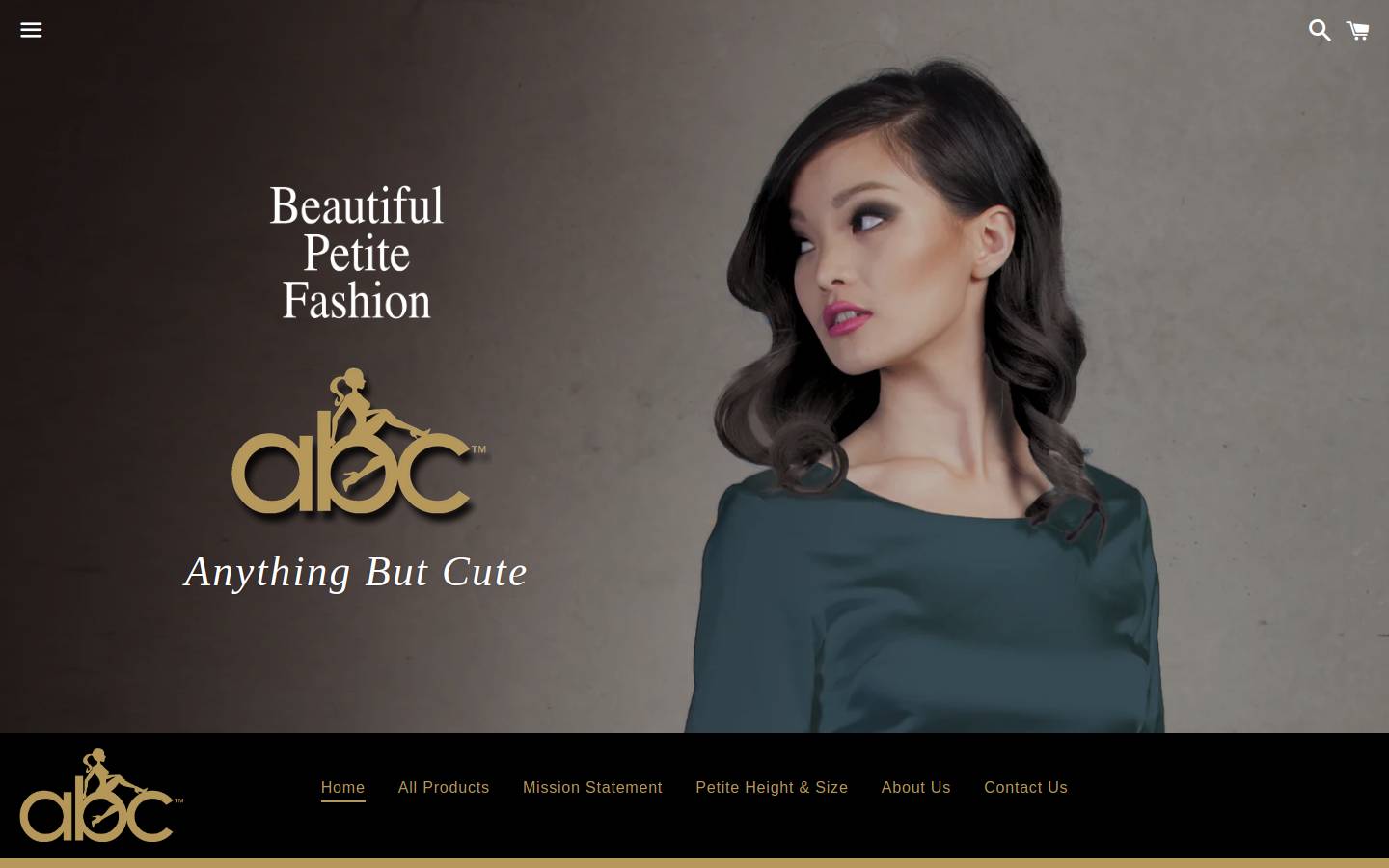 anythingbutcute.com.au homepage screenshot