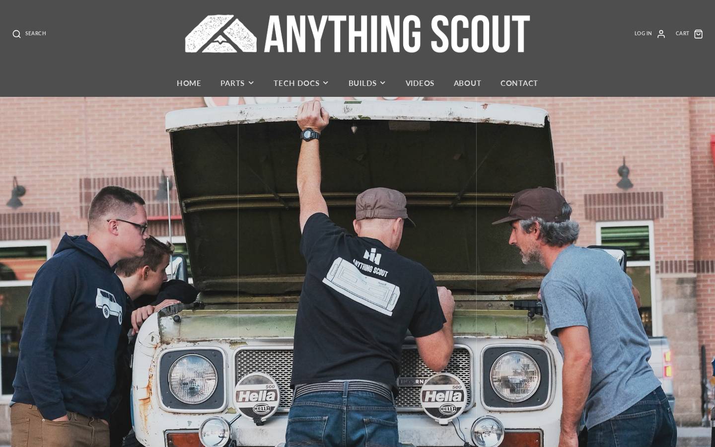 anythingscout.com homepage screenshot