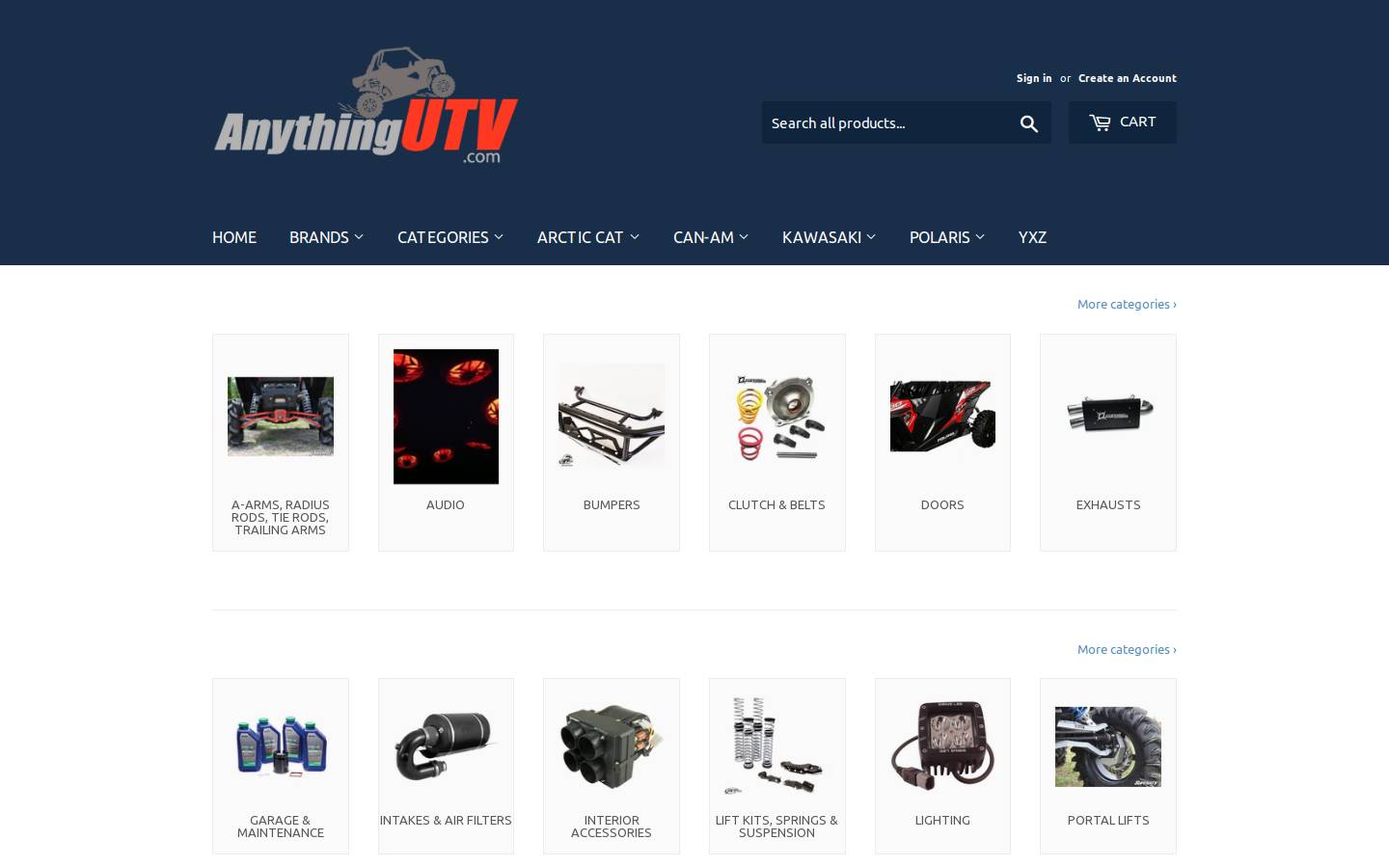 anythingutv.com homepage screenshot