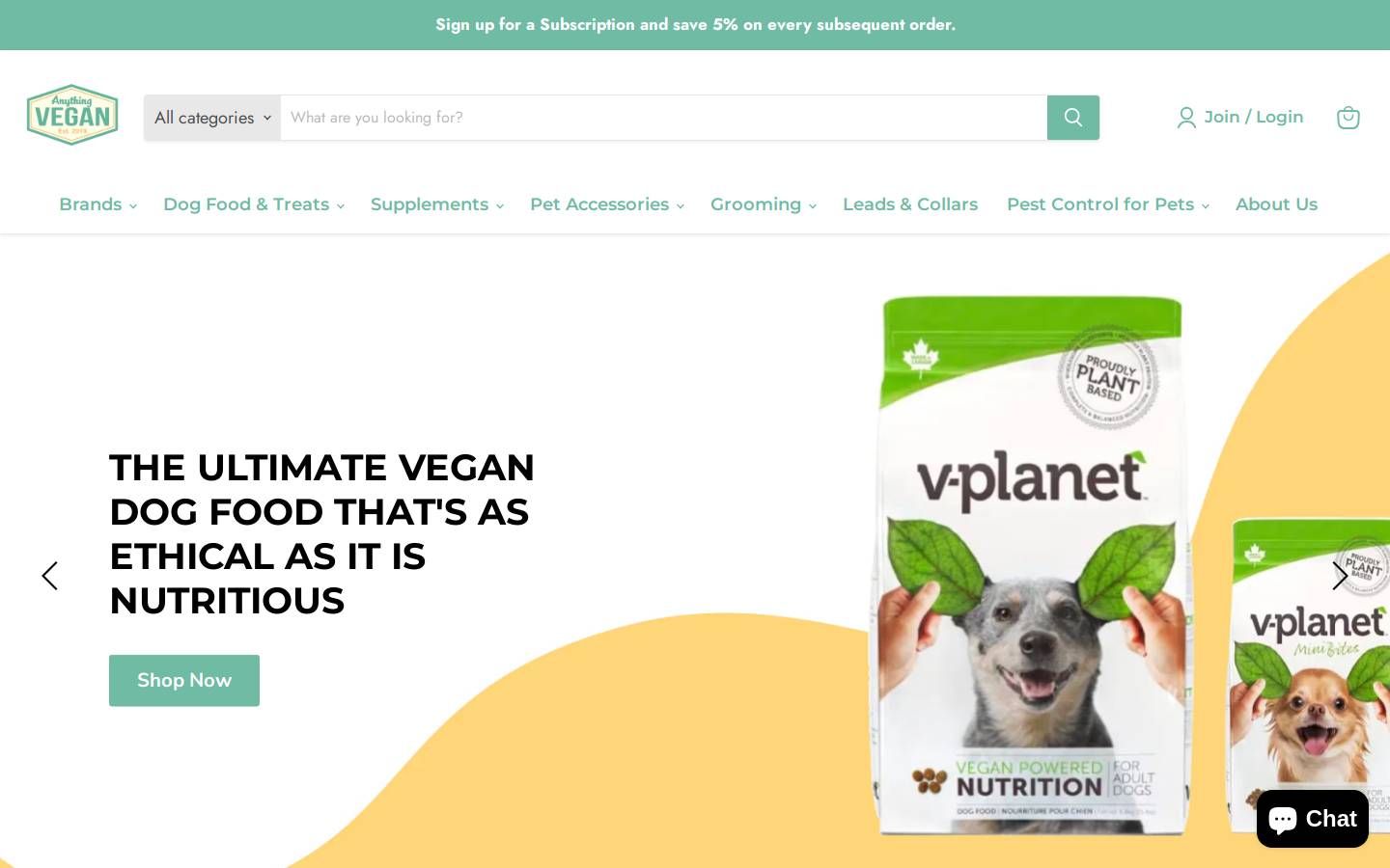 anythingvegan.com.au homepage screenshot