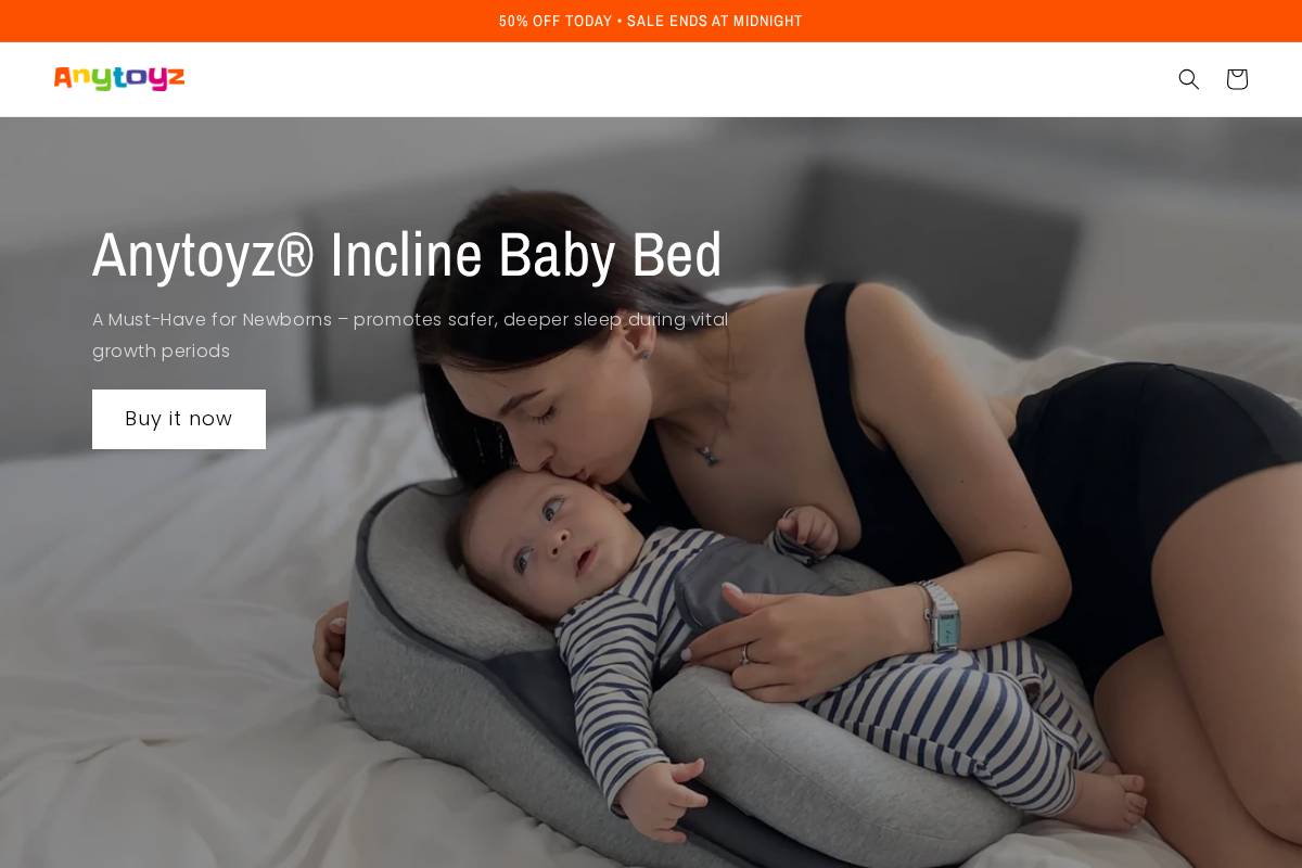 Anytoyz homepage screenshot
