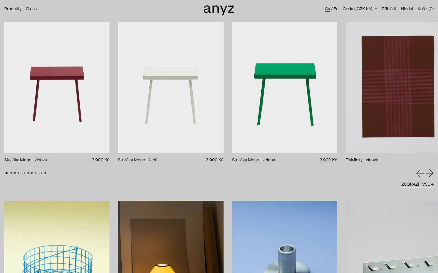anyz.store homepage screenshot