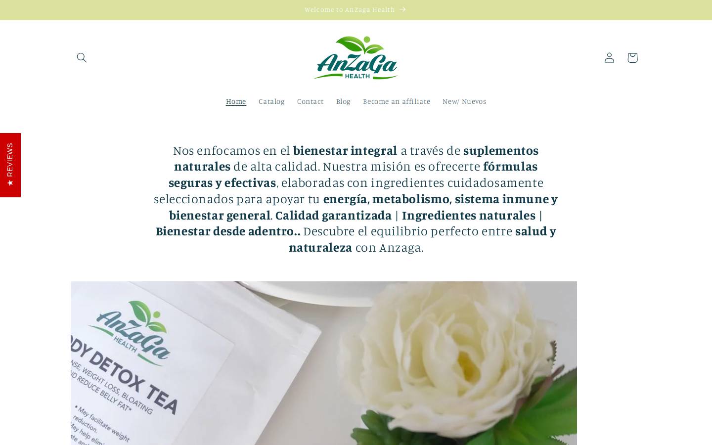 anzagard.com homepage screenshot