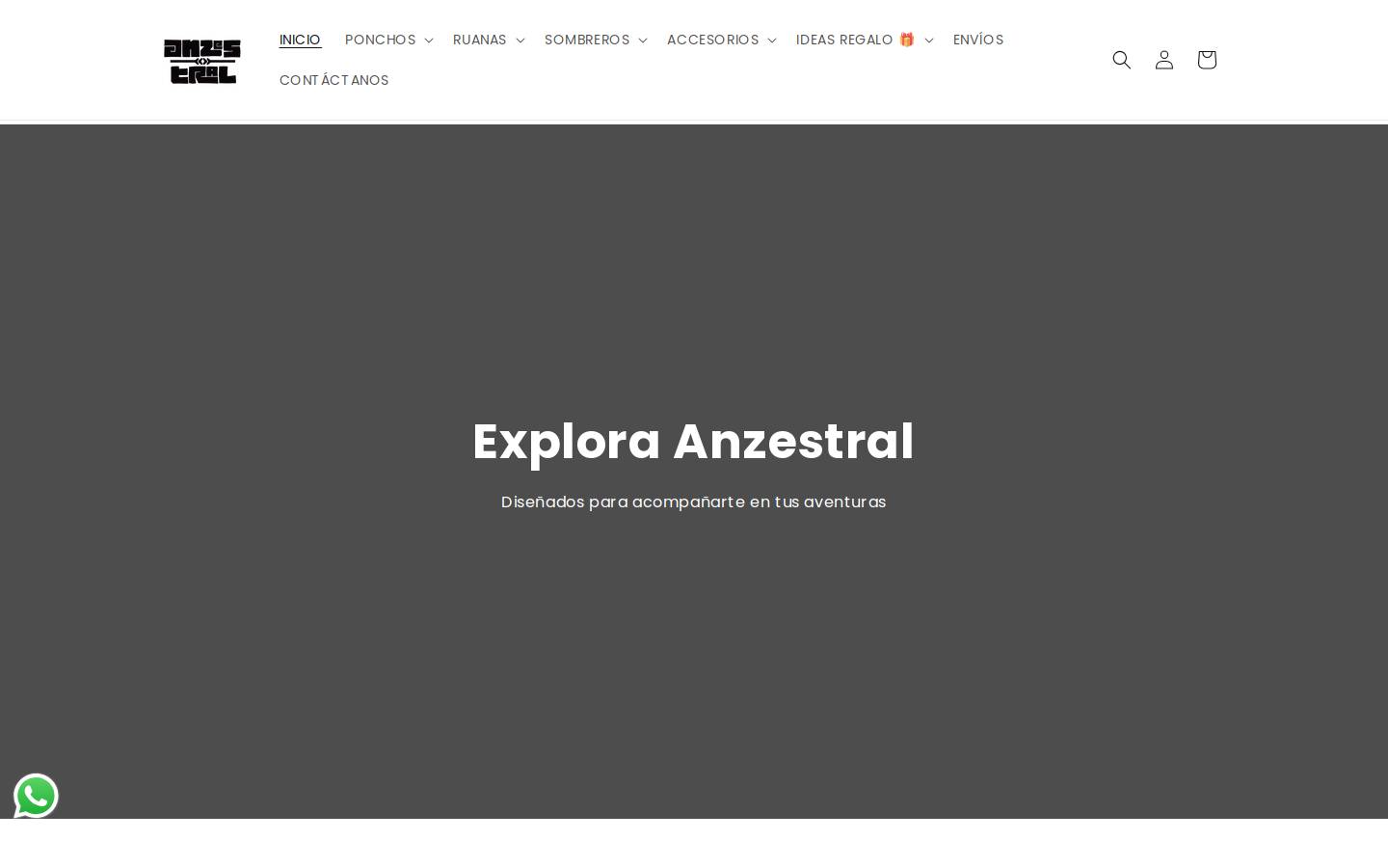 anzestral.cl homepage screenshot