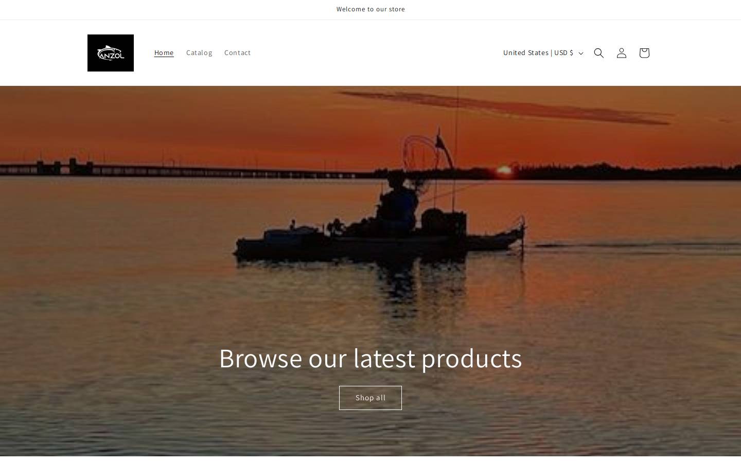 anzoltacklecompany.com homepage screenshot