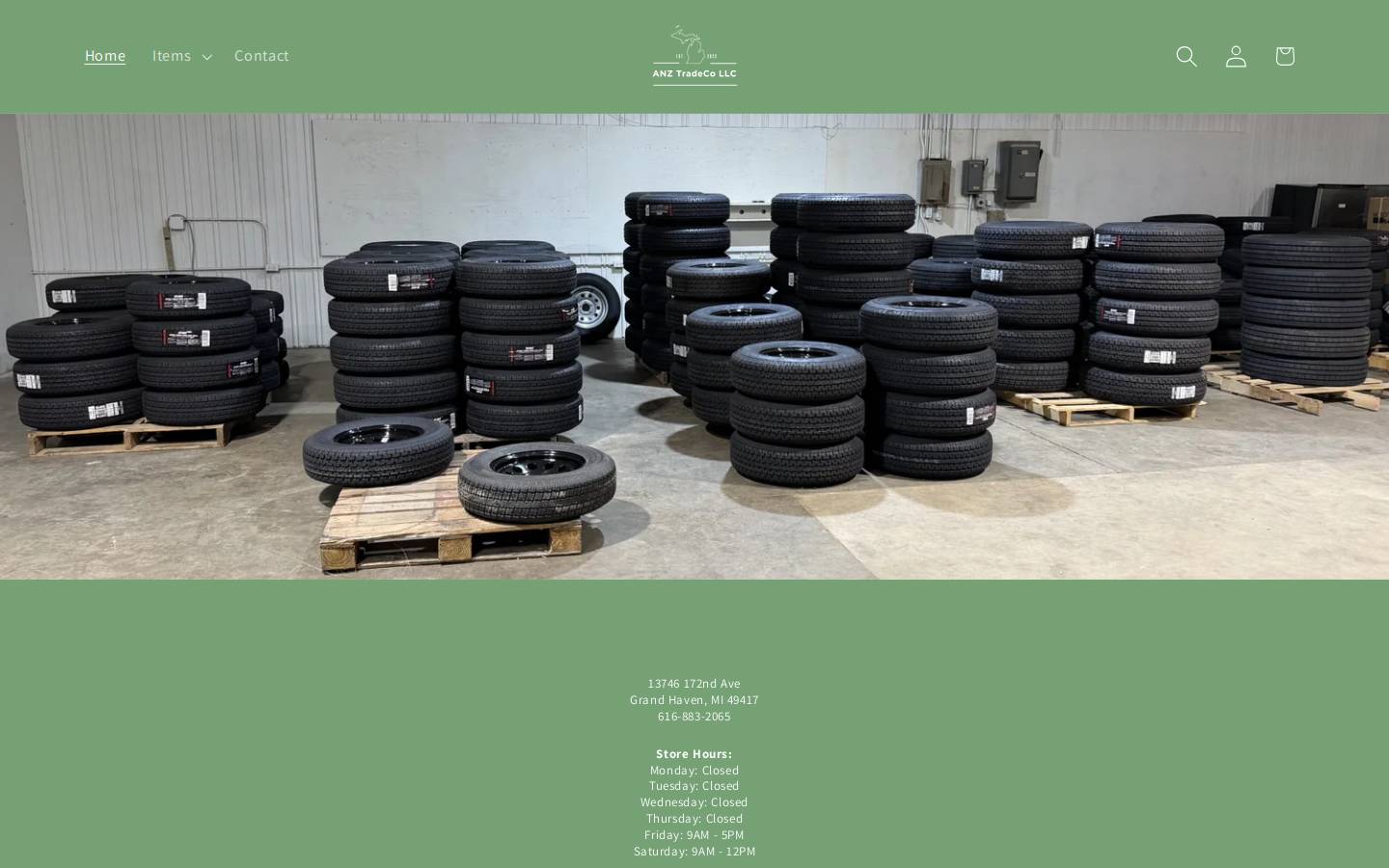 anztradeco.com homepage screenshot