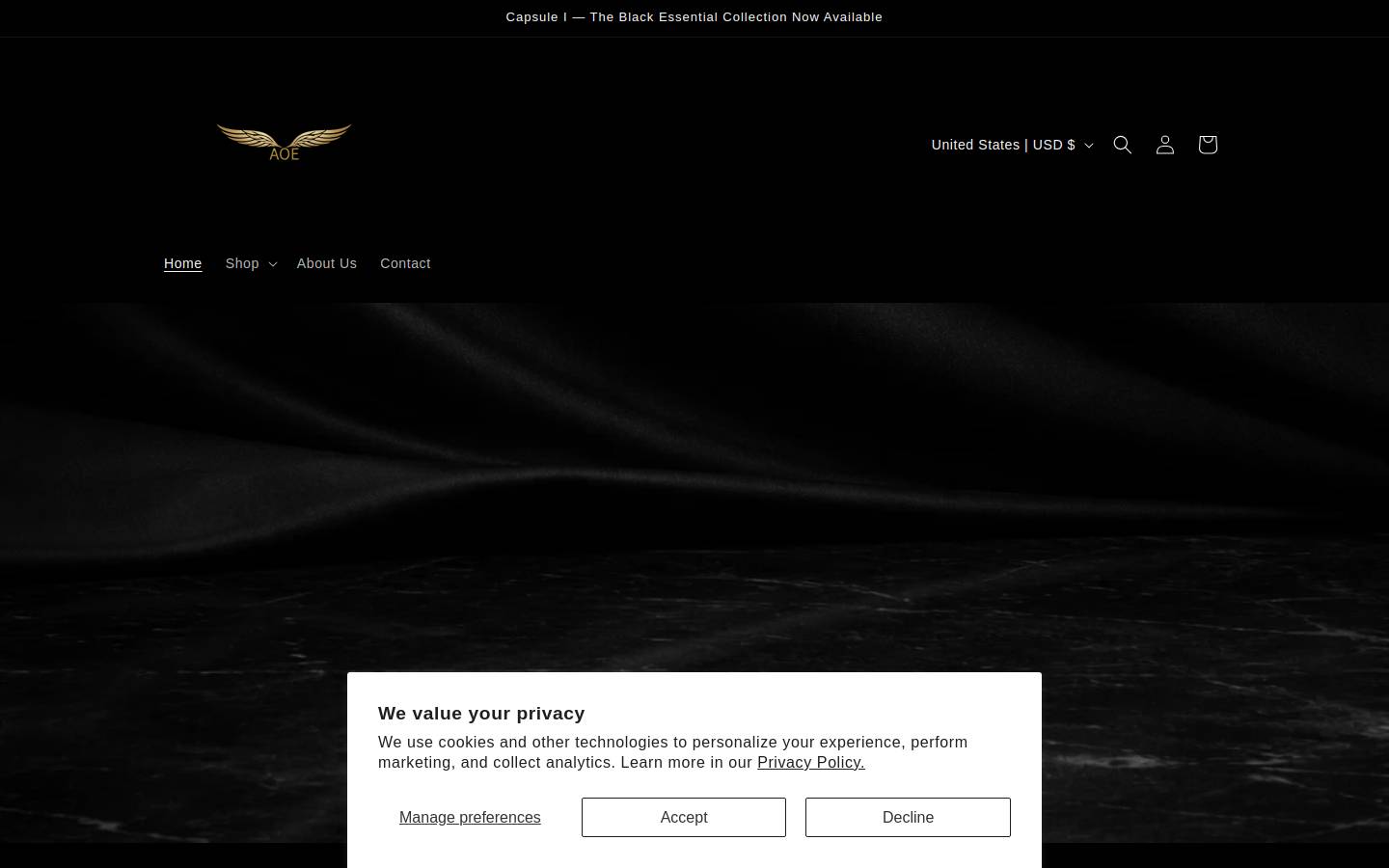 aoelove.com homepage screenshot
