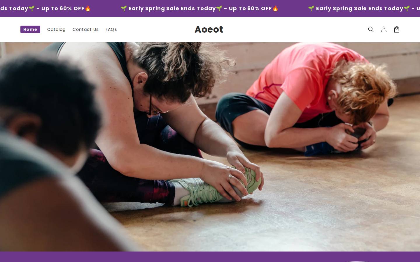 aoeot.com homepage screenshot