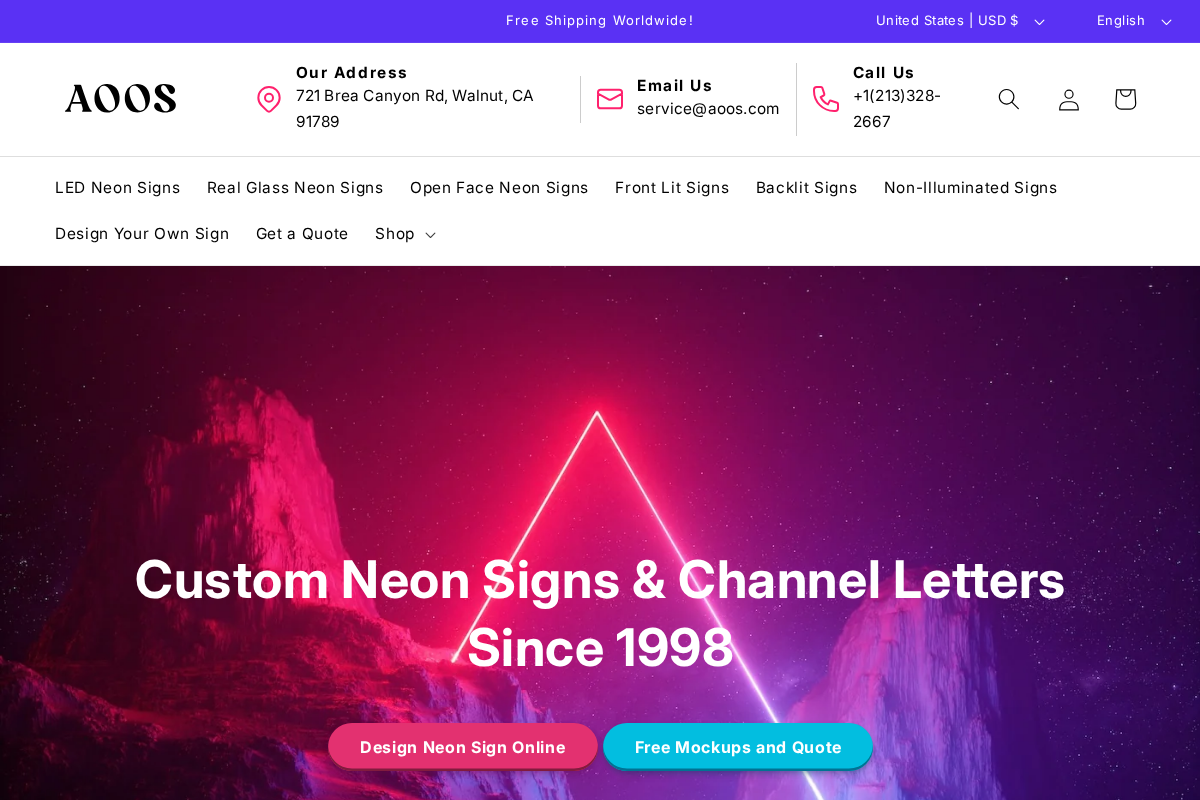 AOOS.com homepage screenshot