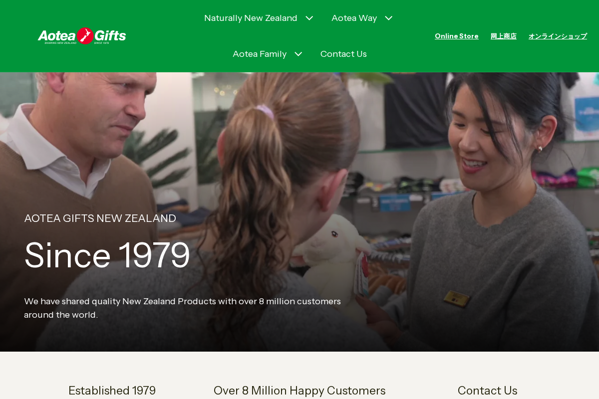 aoteanz.com homepage screenshot