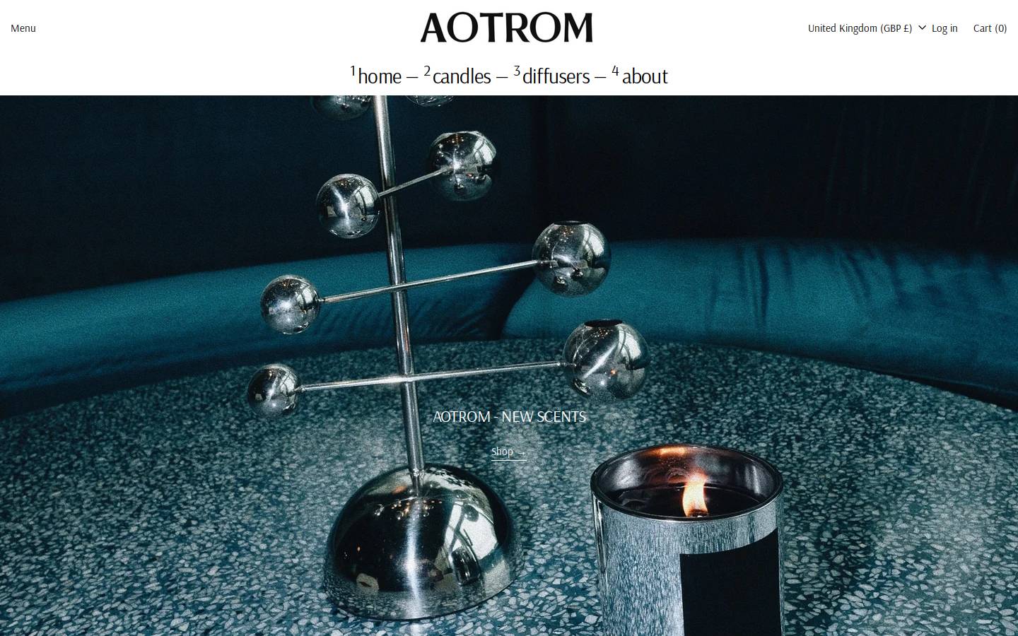 aotrombrand.com homepage screenshot