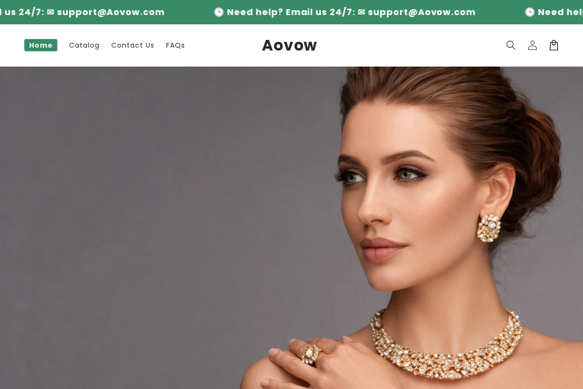 Aovow homepage screenshot