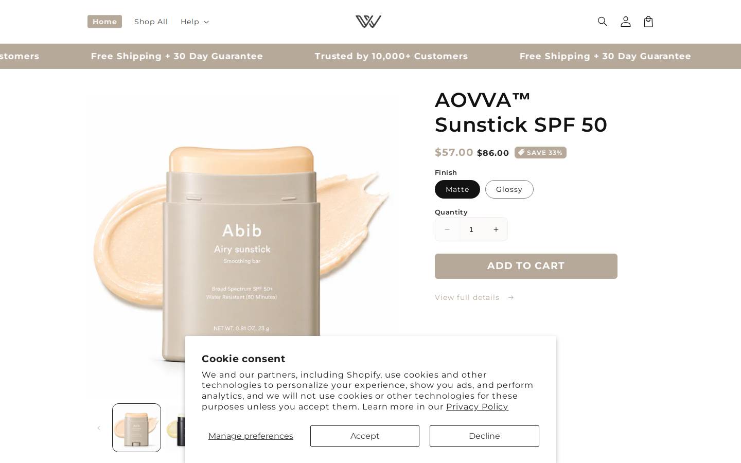 aovva.com homepage screenshot