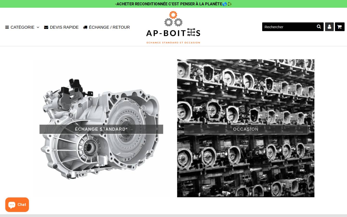 Ap Boites homepage screenshot