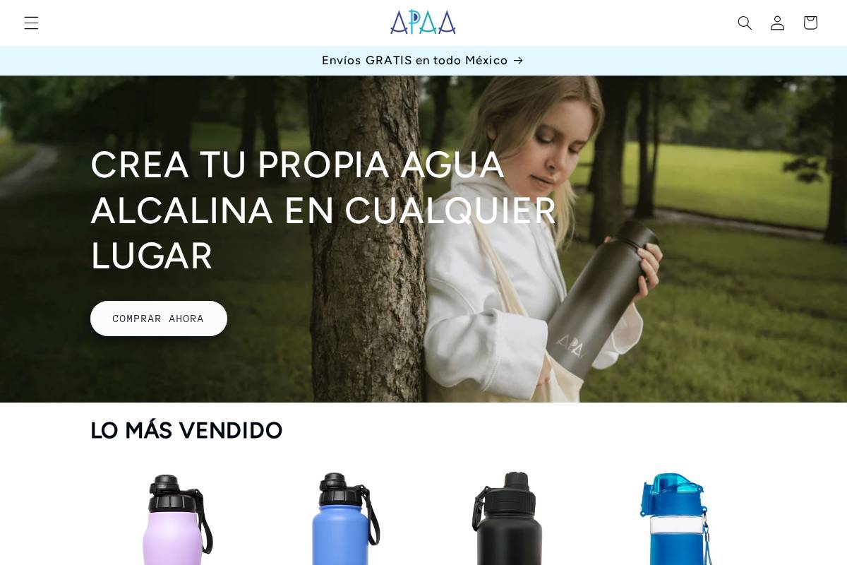 apaa.com.mx homepage screenshot