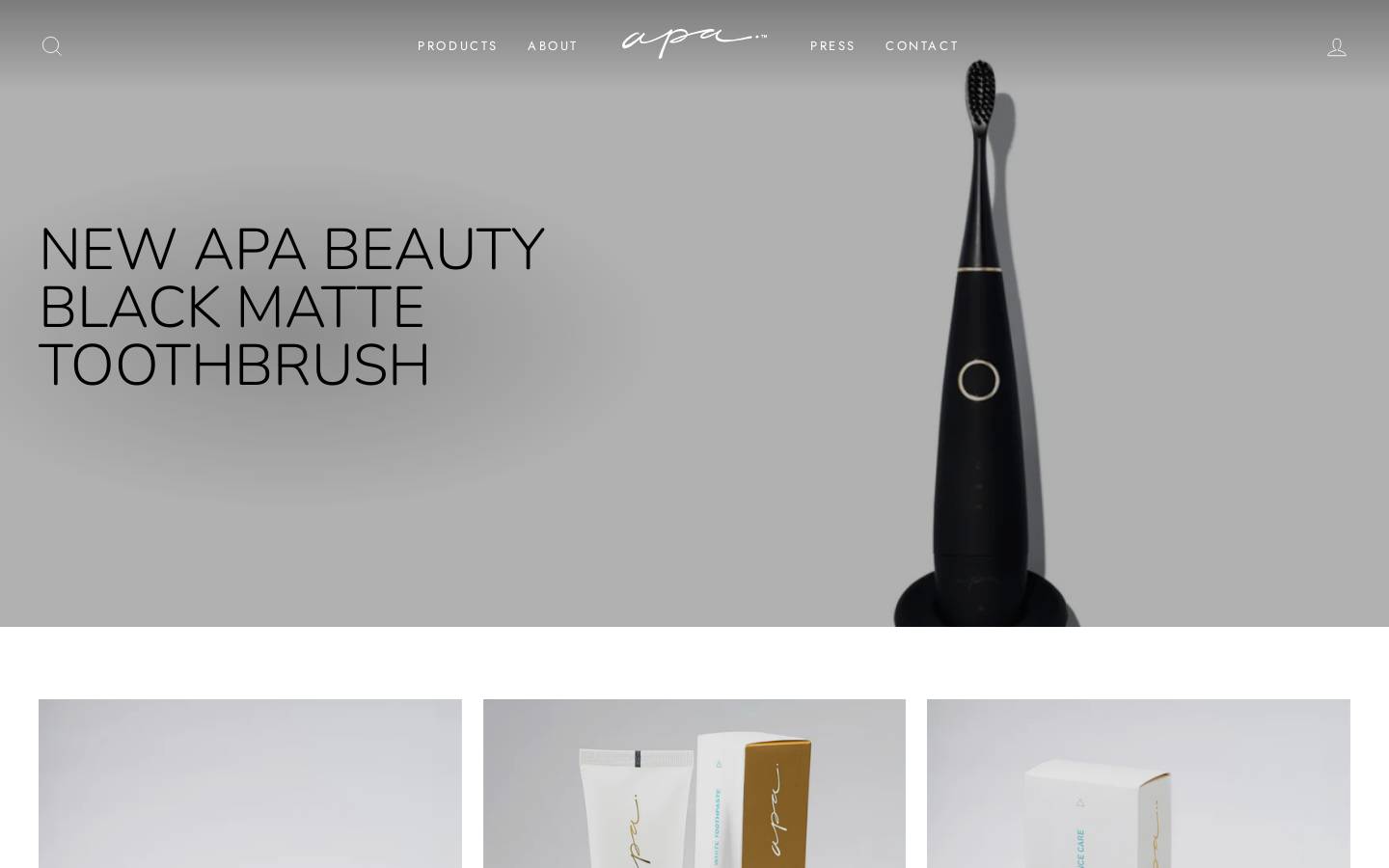 apabeauty.com homepage screenshot