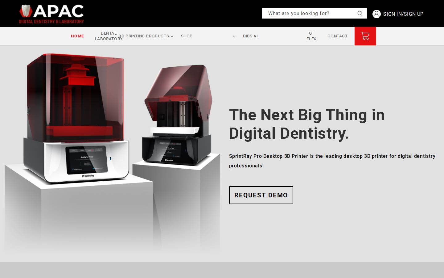 apacdigitaldentistry.com.au homepage screenshot
