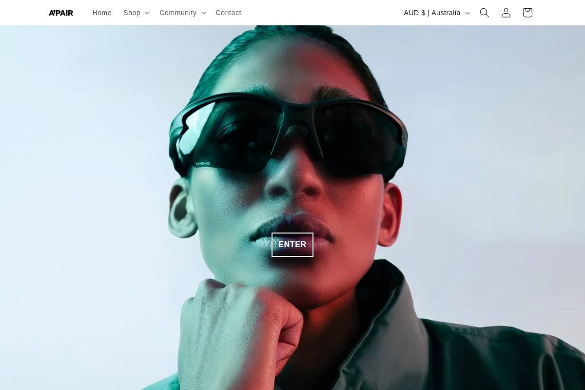 A'PAIR homepage screenshot