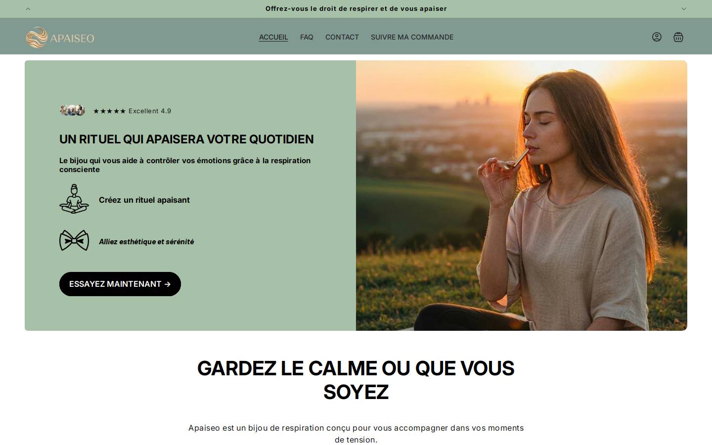 apaiseo.com homepage screenshot