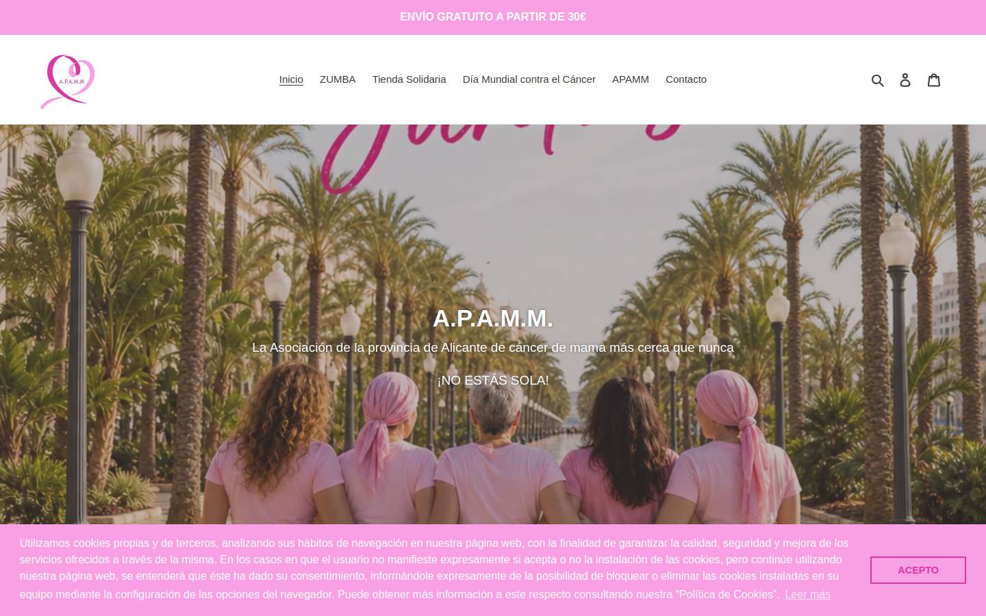 apamm.es homepage screenshot