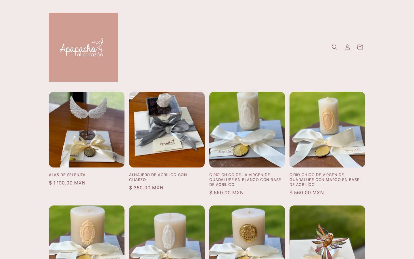 apapachoalcorazon.com homepage screenshot