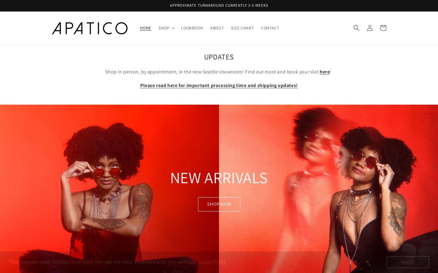 apatico.net homepage screenshot