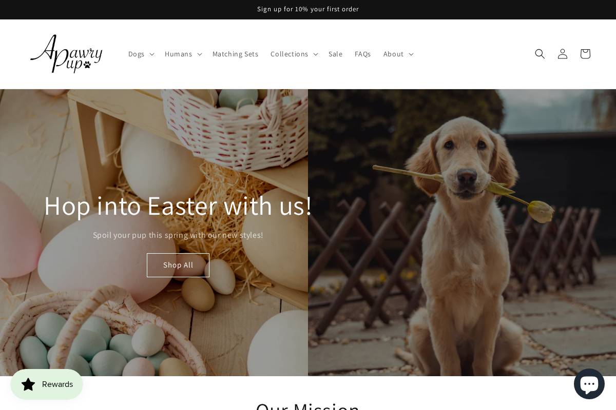 apawrypup.com homepage screenshot