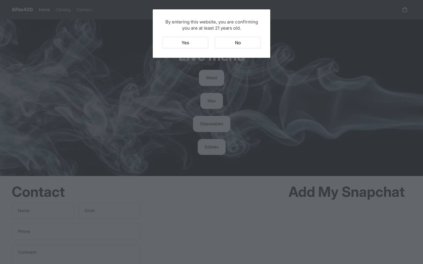 apax420.com homepage screenshot