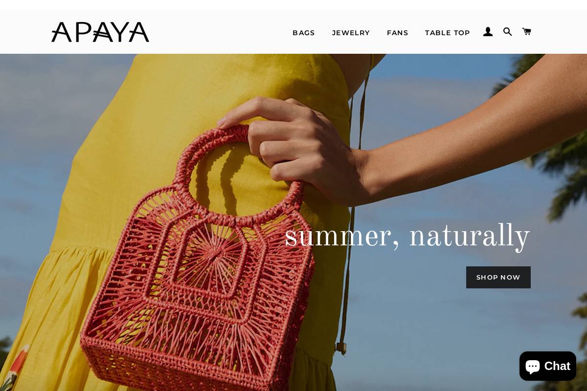 Apaya homepage screenshot