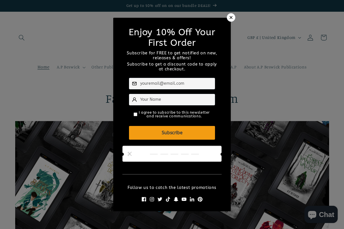 A.P Beswick Publications homepage screenshot