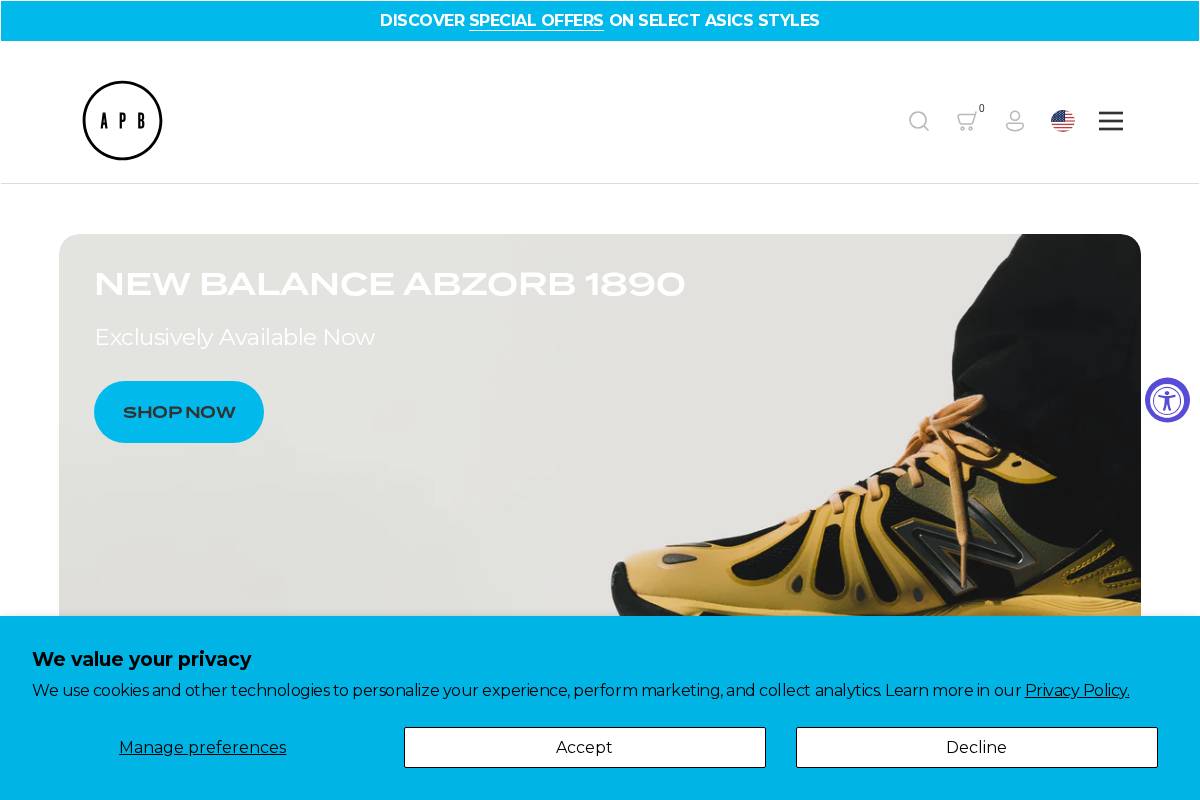 APB homepage screenshot