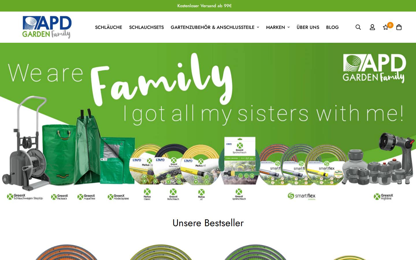 apd-garden.de homepage screenshot