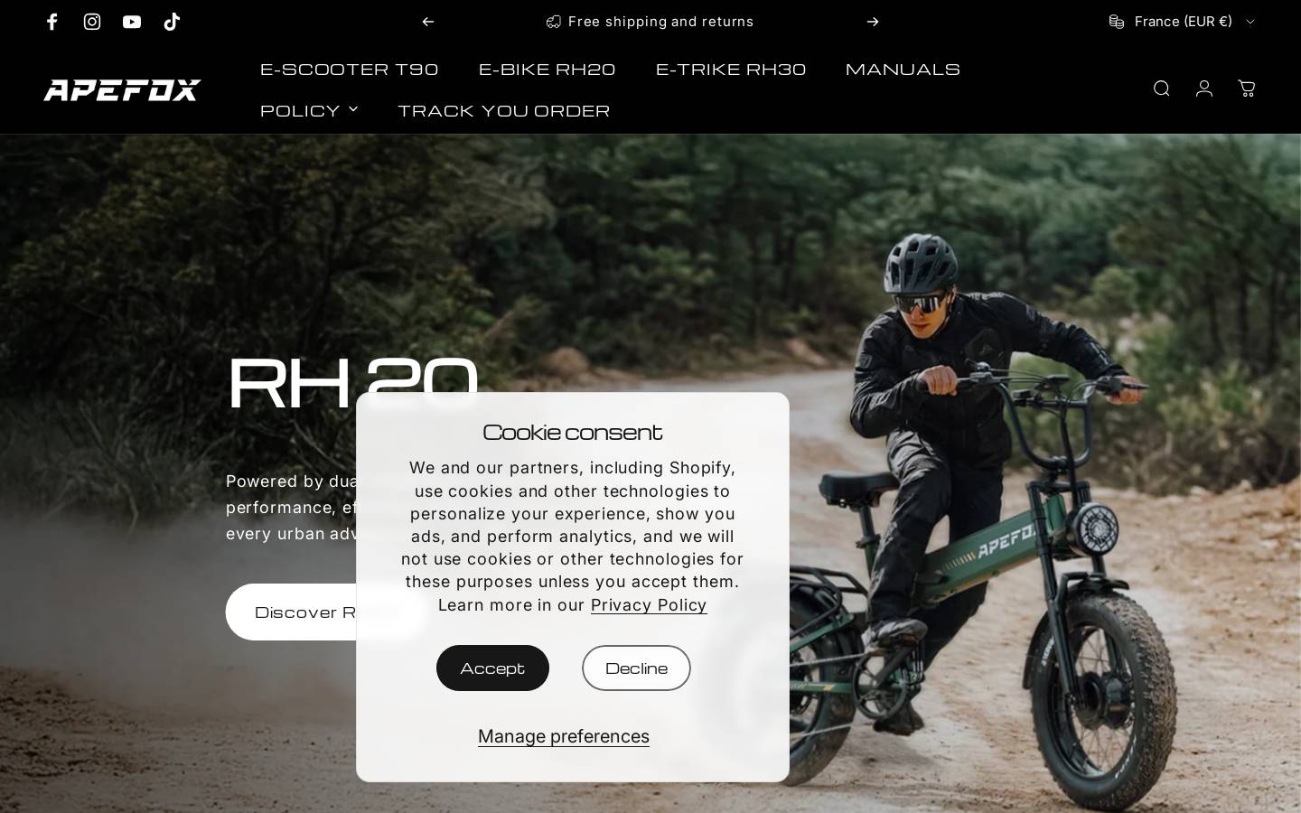 apefox.com homepage screenshot