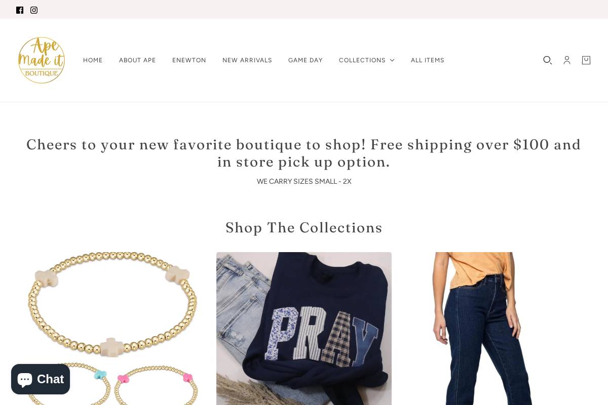 apemadeit.shop homepage screenshot