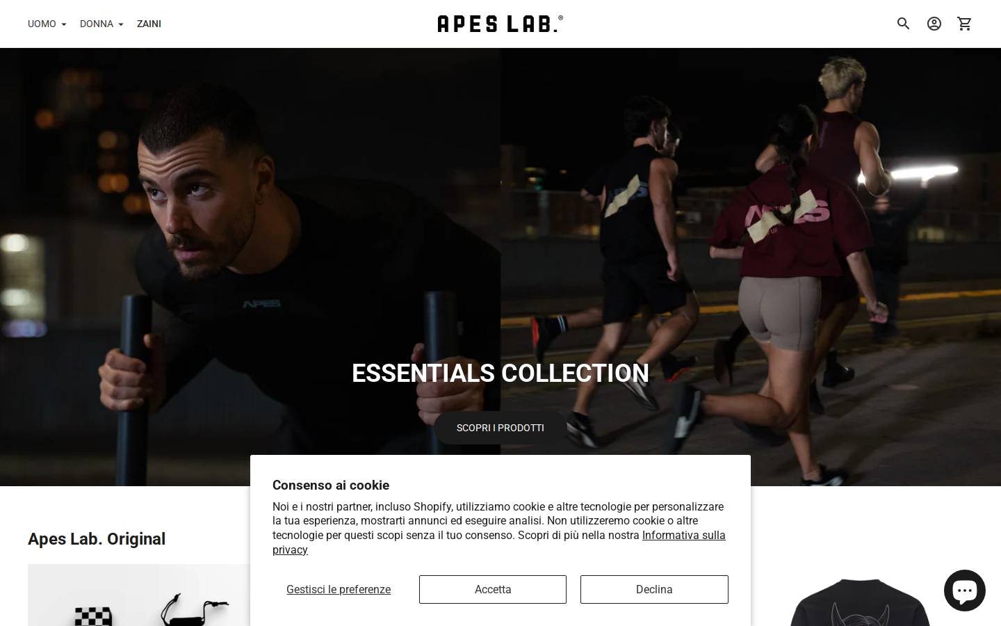 apes-lab.com homepage screenshot